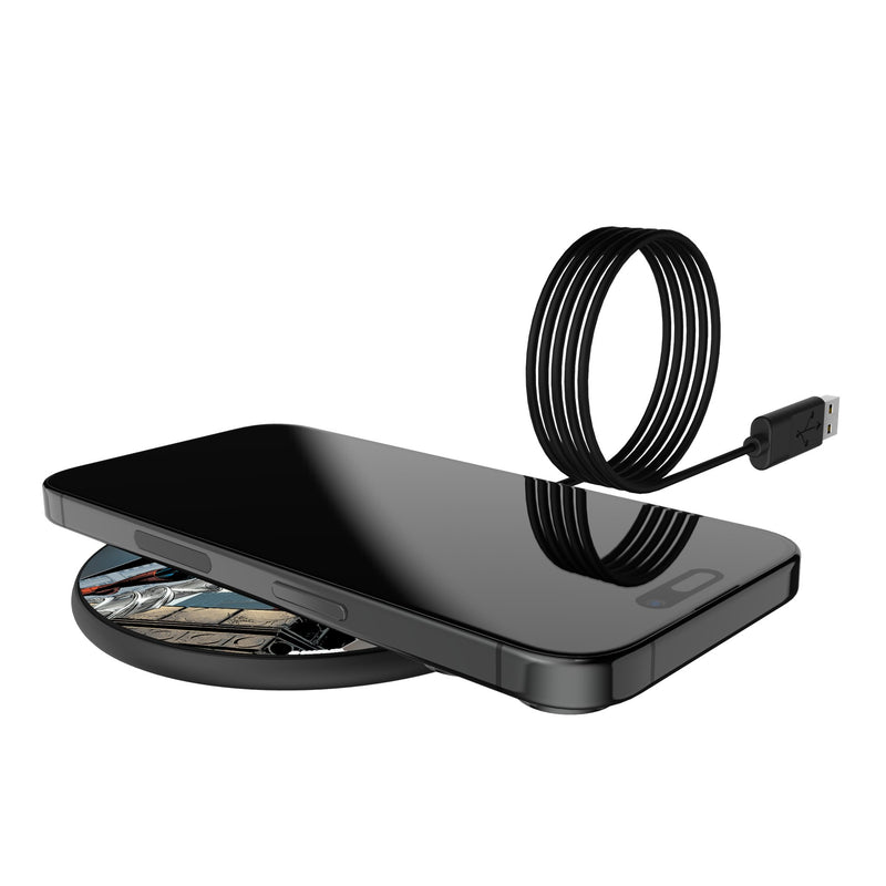 Marvel Spider-Man Cover Art 15-Watt Wireless Charger Lifestyle.Jpg