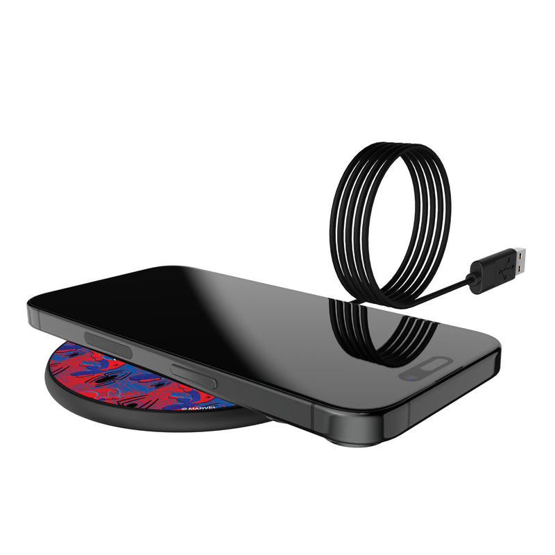 Marvel Spider-Man Pattern 15-Watt Wireless Charger Lifestyle.Jpg