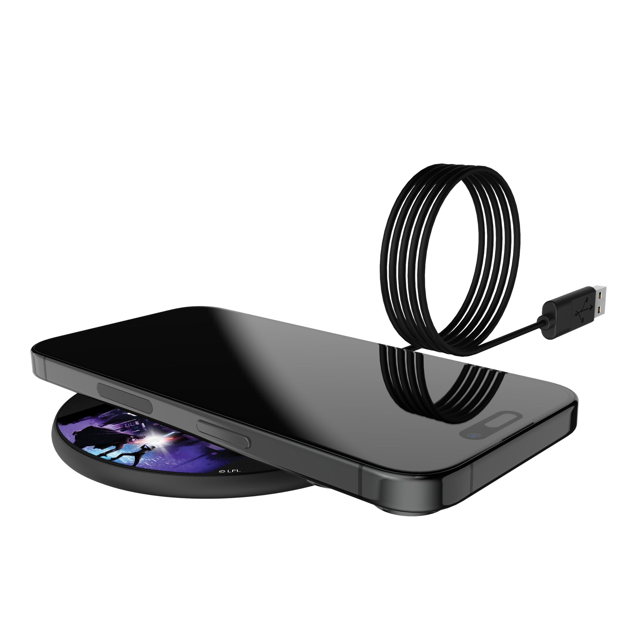 Star Wars Darth Vader Portrait Collage 15-Watt Wireless Charger Lifestyle.Jpg
