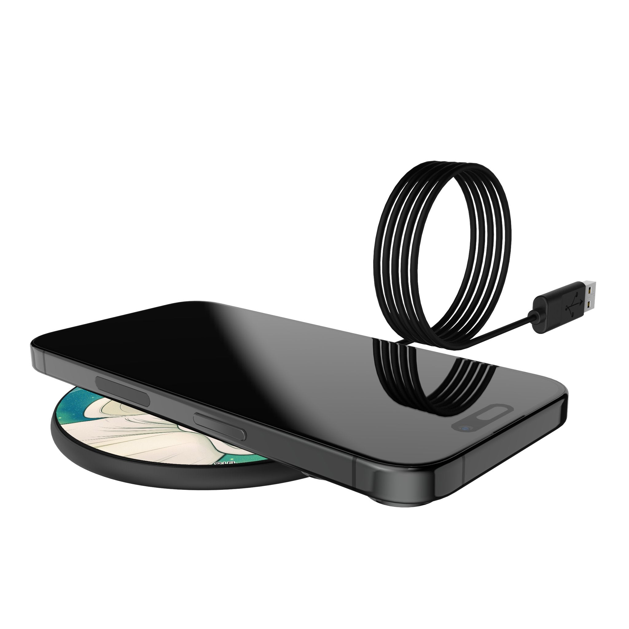 Star Wars Princess Leia Organa Portrait 15-Watt Wireless Charger Lifestyle.Jpg