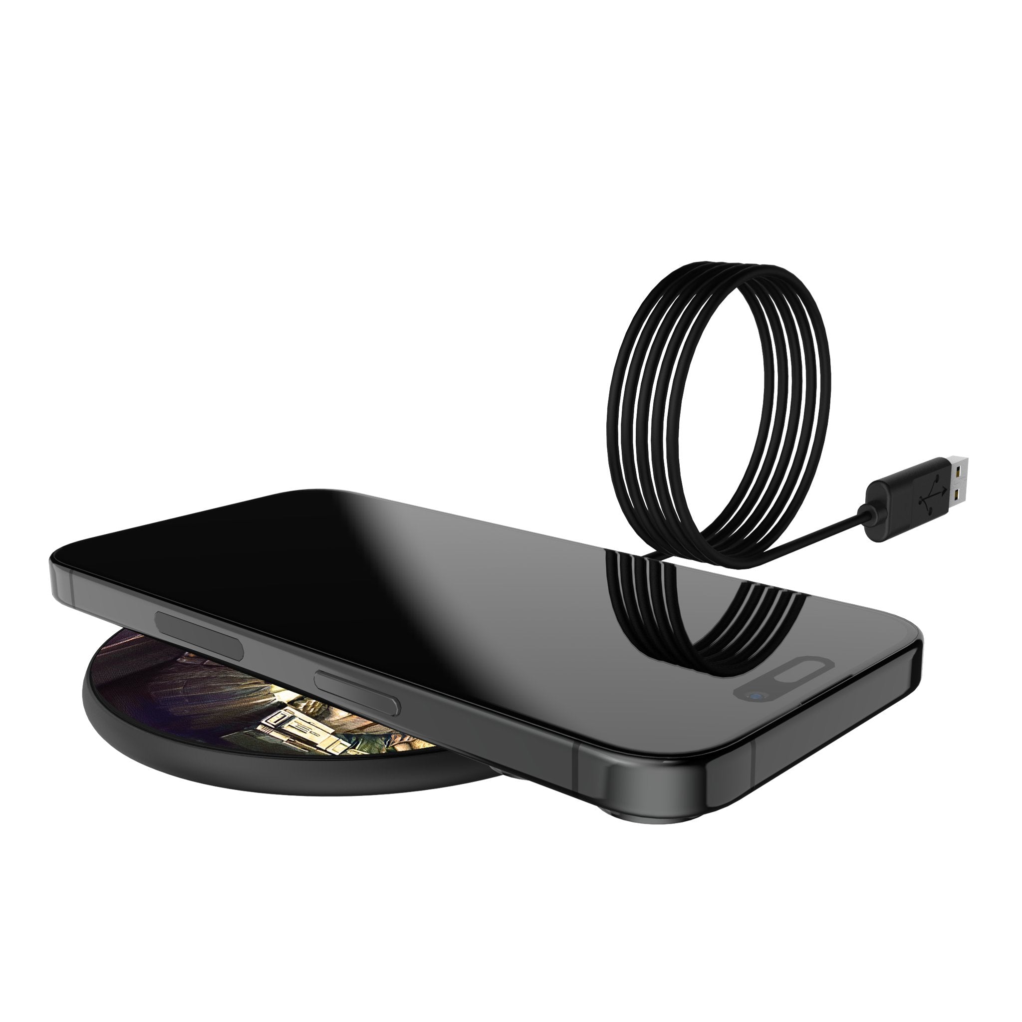 Star Wars: The Mandalorian Din Djarin Portrait 15-Watt Wireless Charger Lifestyle.Jpg