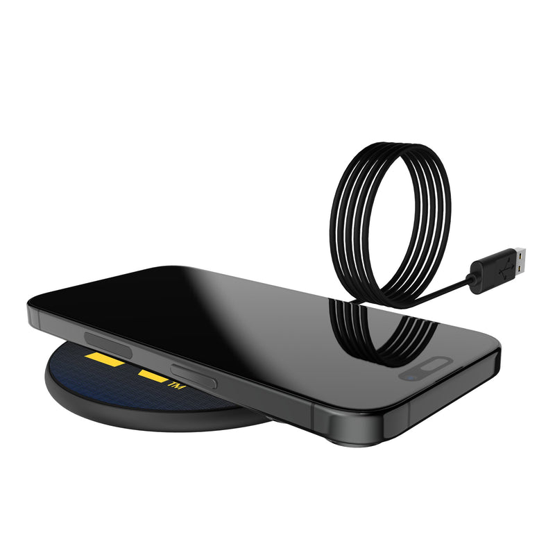 United State Naval Academy Midshipmen Linen 15-Watt Wireless Charger Lifestyle.Jpg