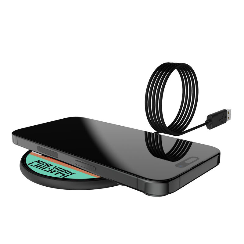 New York Liberty Basketball 15-Watt Wireless Charger Lifestyle.Jpg