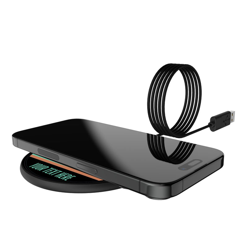 New York Liberty Personalized Endzone Solid 15-Watt Wireless Charger Lifestyle.Jpg