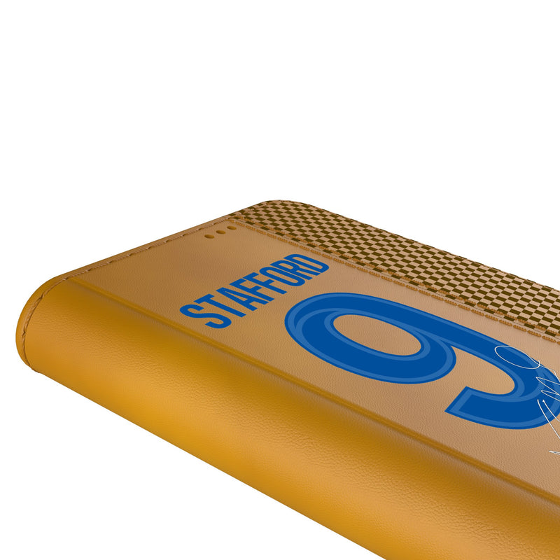 Matthew Stafford Los Angeles Rams 9 Game Tactic iPhone Folio Phone Case for Apple iPhone Detail.Jpg