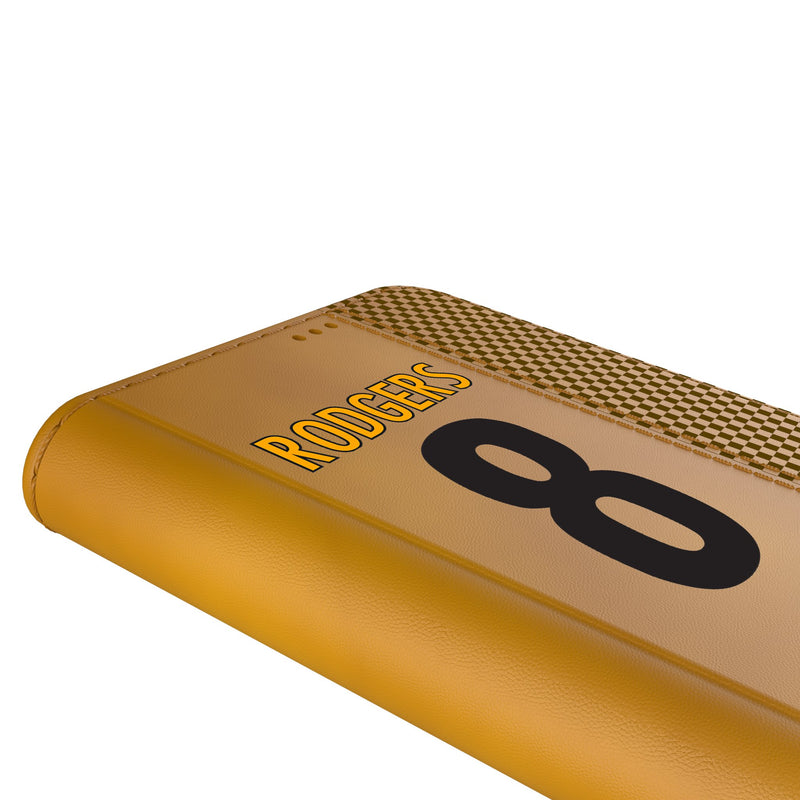 Aaron Rodgers Pittsburgh Steelers 8 Game Tactic iPhone Folio Phone Case for Apple iPhone Detail.Jpg