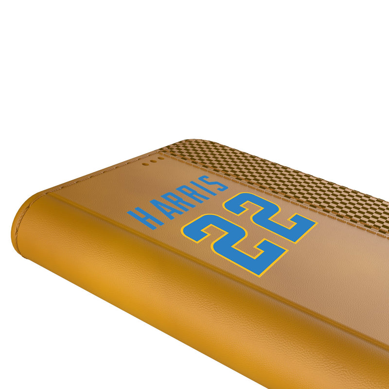 Najee Harris Los Angeles Chargers 22 Game Tactic iPhone Folio Phone Case for Apple iPhone Detail.Jpg