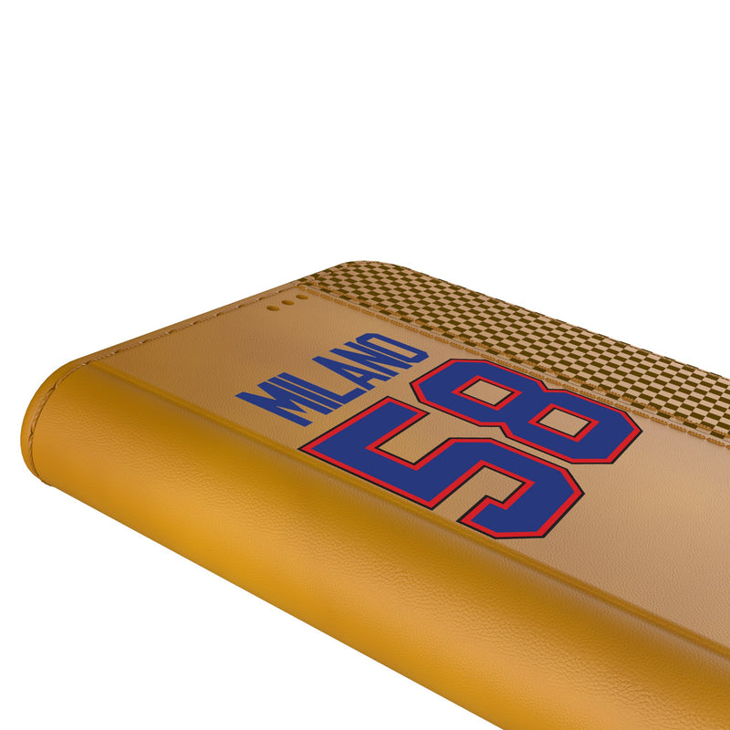 Matt Milano Buffalo Bills 58 Game Tactic iPhone Folio Phone Case for Apple iPhone Detail.Jpg