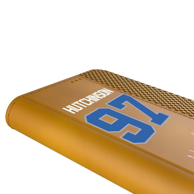 Aidan Hutchinson Detroit Lions 97 Ready iPhone Folio Phone Case Detail.Jpg