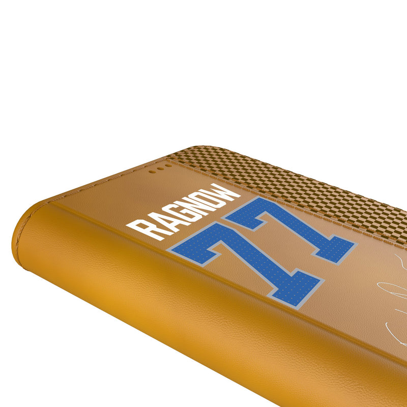 Frank Ragnow Detroit Lions 77 Game Tactic iPhone Folio Phone Case for Apple iPhone Detail.Jpg