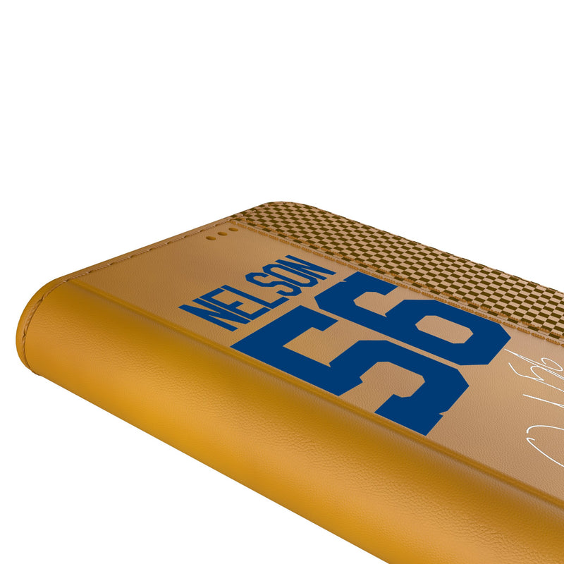 Quenton Nelson Indianapolis Colts 56 Ready iPhone Folio Phone Case Detail.Jpg