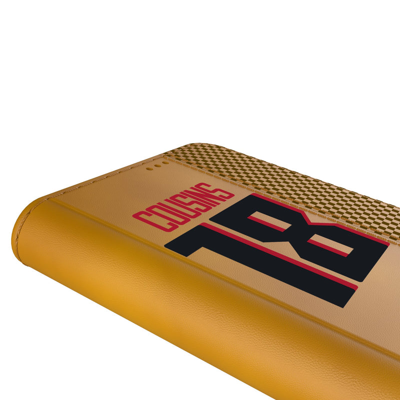 Kirk Cousins Atlanta Falcons 18 Game Tactic iPhone Folio Phone Case for Apple iPhone Detail.Jpg