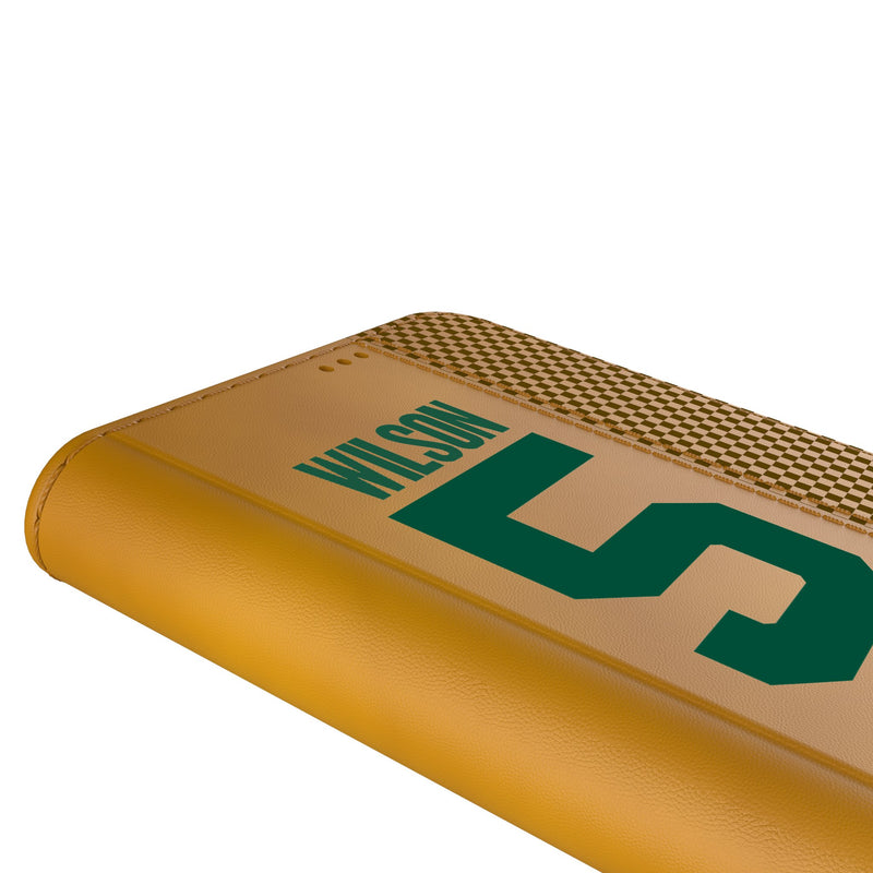 Garrett Wilson New York Jets 5 Game Tactic iPhone Folio Phone Case for Apple iPhone Detail.Jpg
