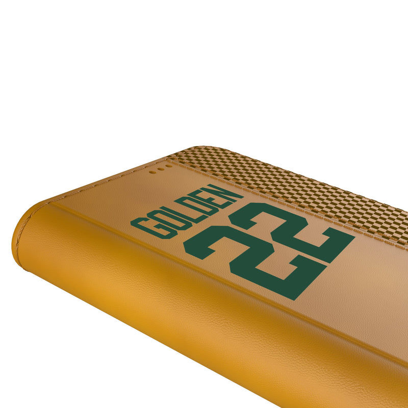Matthew Golden Green Bay Packers 22 Game Tactic iPhone Folio Phone Case for Apple iPhone Detail.Jpg