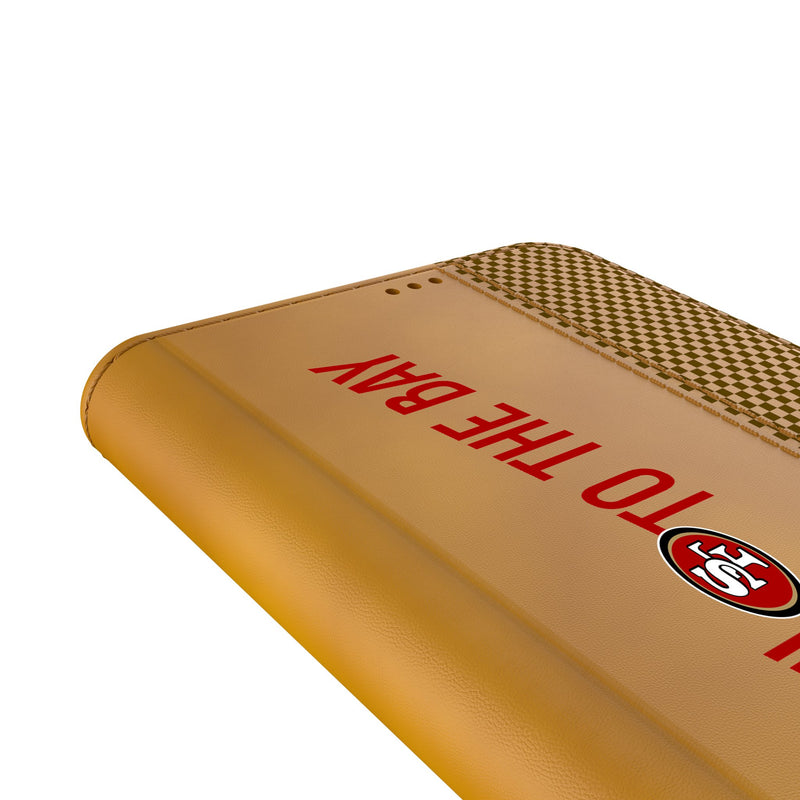 San Francisco 49ers 2024 Illustrated Limited Edition Galaxy Folio Phone Case Detail.Jpg