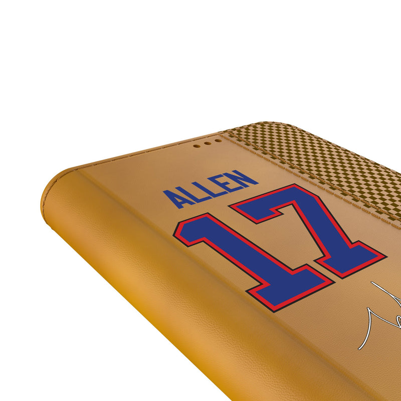 Josh Allen Buffalo Bills 17 Game Tactic Galaxy Folio Phone Case for Samsung Galaxy Detail.Jpg