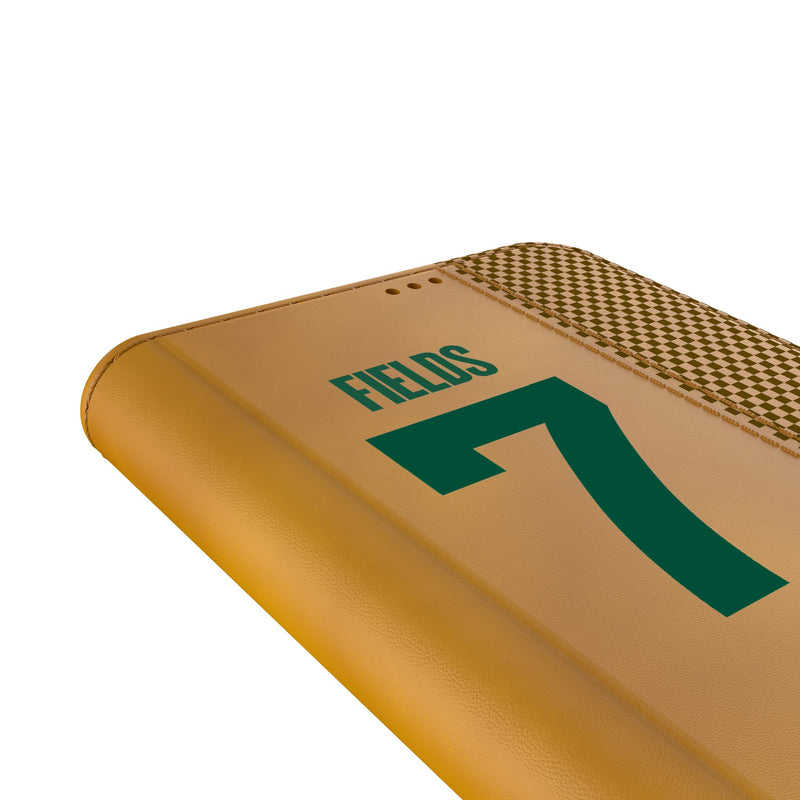 Justin Fields New York Jets 7 Game Tactic Galaxy Folio Phone Case for Samsung Galaxy Detail.Jpg