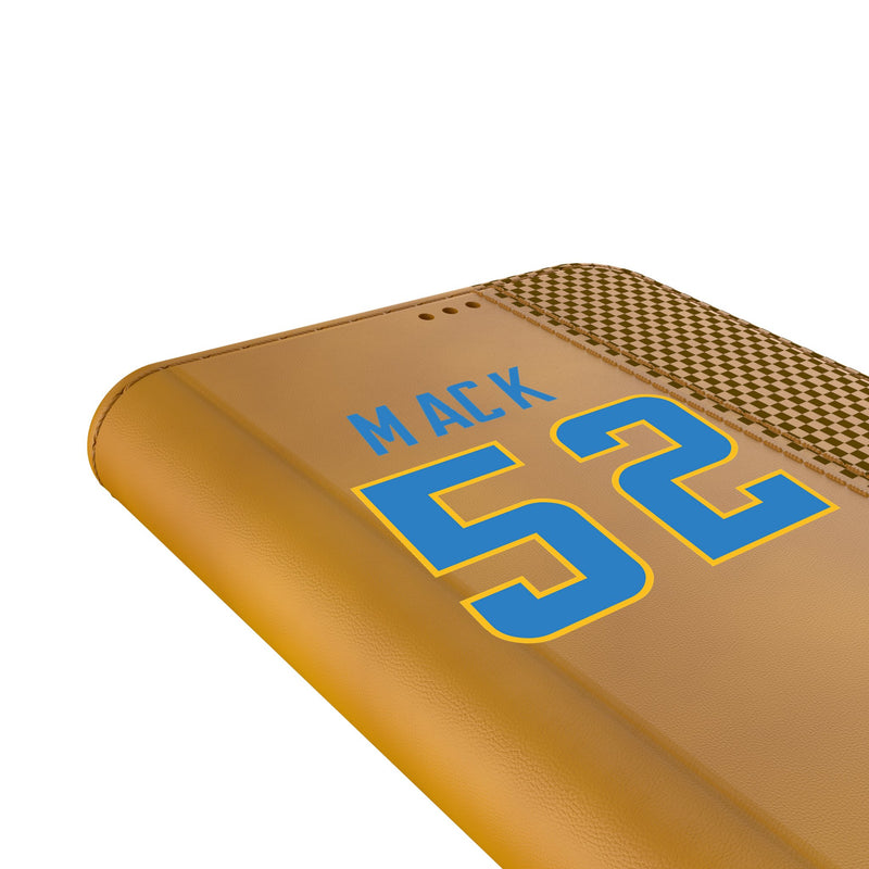 Khalil Mack Los Angeles Chargers 52 Game Tactic Galaxy Folio Phone Case for Samsung Galaxy Detail.Jpg