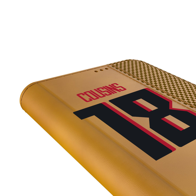Kirk Cousins Atlanta Falcons 18 Game Tactic Galaxy Folio Phone Case for Samsung Galaxy Detail.Jpg