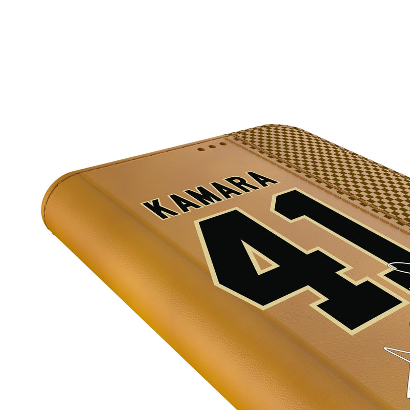 Alvin Kamara New Orleans Saints 41 Ready Galaxy Folio Phone Case Detail.Jpg