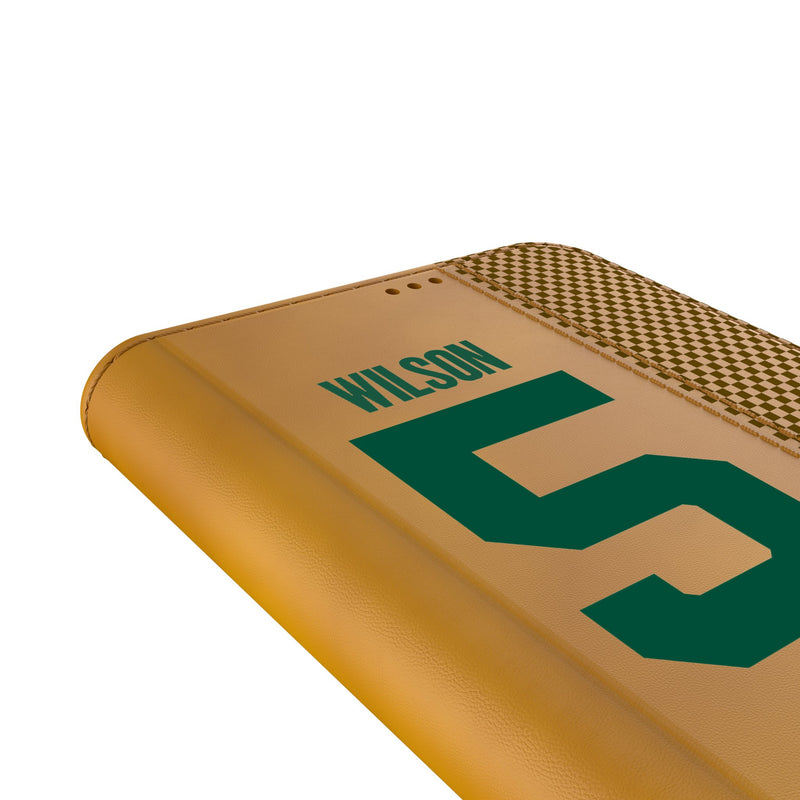 Garrett Wilson New York Jets 5 Game Tactic Galaxy Folio Phone Case for Samsung Galaxy Detail.Jpg