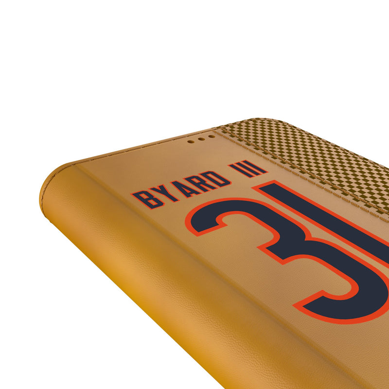 Kevin Byard III Chicago Bears 31 Game Tactic Galaxy Folio Phone Case for Samsung Galaxy Detail.Jpg