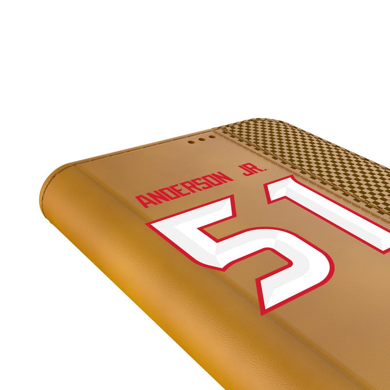 Will Anderson Jr. Houston Texans 51 Ready Galaxy Folio Phone Case Detail.Jpg