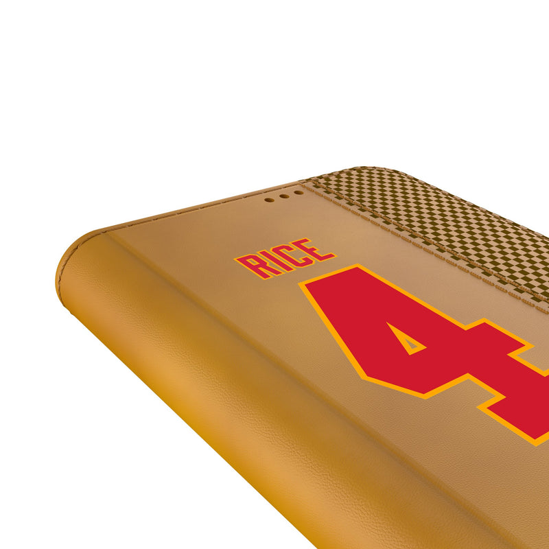 Rashee Rice Kansas City Chiefs 4 Game Tactic Galaxy Folio Phone Case for Samsung Galaxy Detail.Jpg