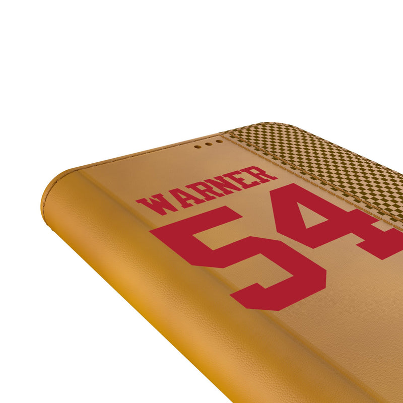 Fred Warner San Francisco 49ers 54 Game Tactic Galaxy Folio Phone Case for Samsung Galaxy Detail.Jpg
