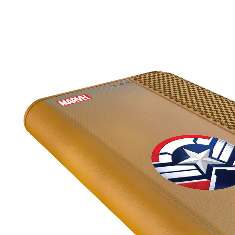 Marvel Avengers Sam Wilson Captain America Grid Galaxy Folio Phone Case for Samsung Galaxy Detail.Jpg
