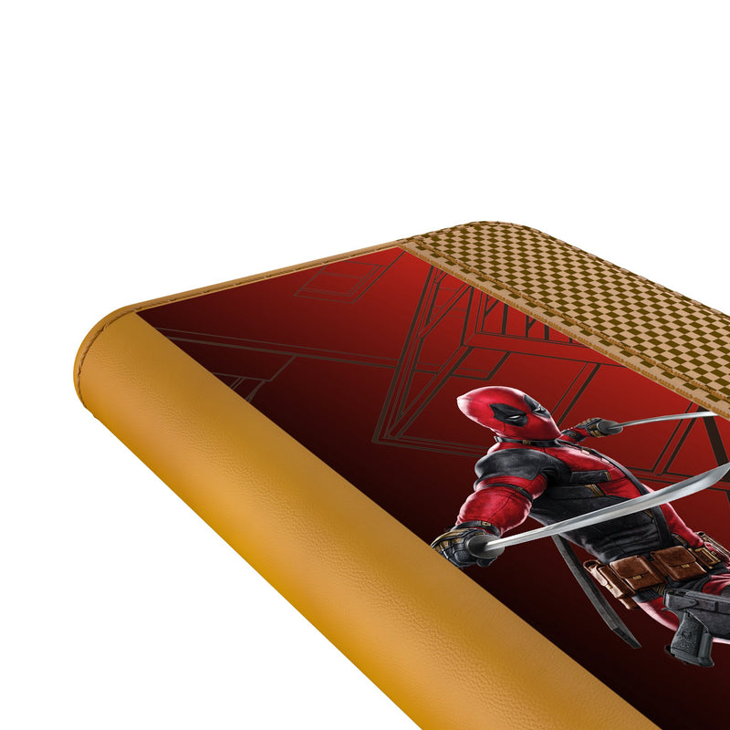 Marvel Deadpool MechLine Galaxy Folio Phone Case Detail.Jpg