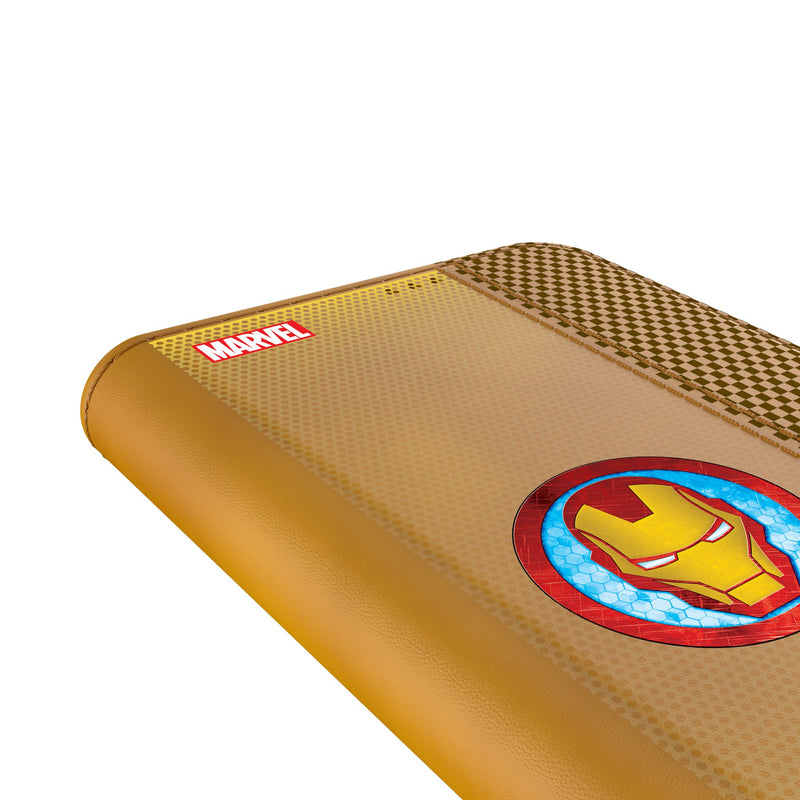 Marvel Avengers Iron Man Grid Galaxy Folio Phone Case Detail.Jpg