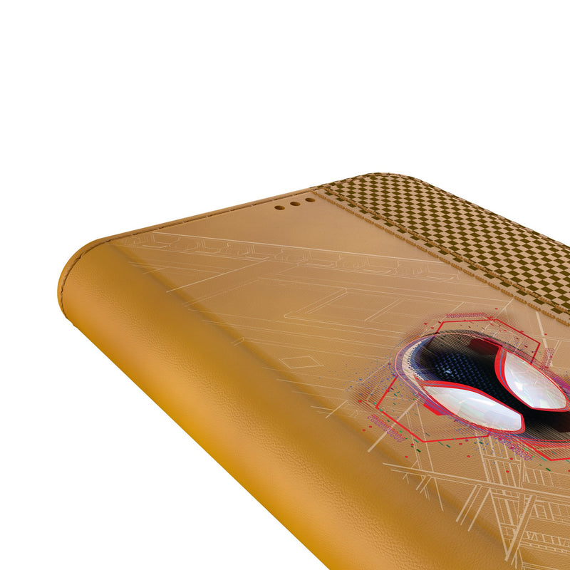 Marvel Miles Morales Badge Galaxy Folio Phone Case for Samsung Galaxy Detail.Jpg