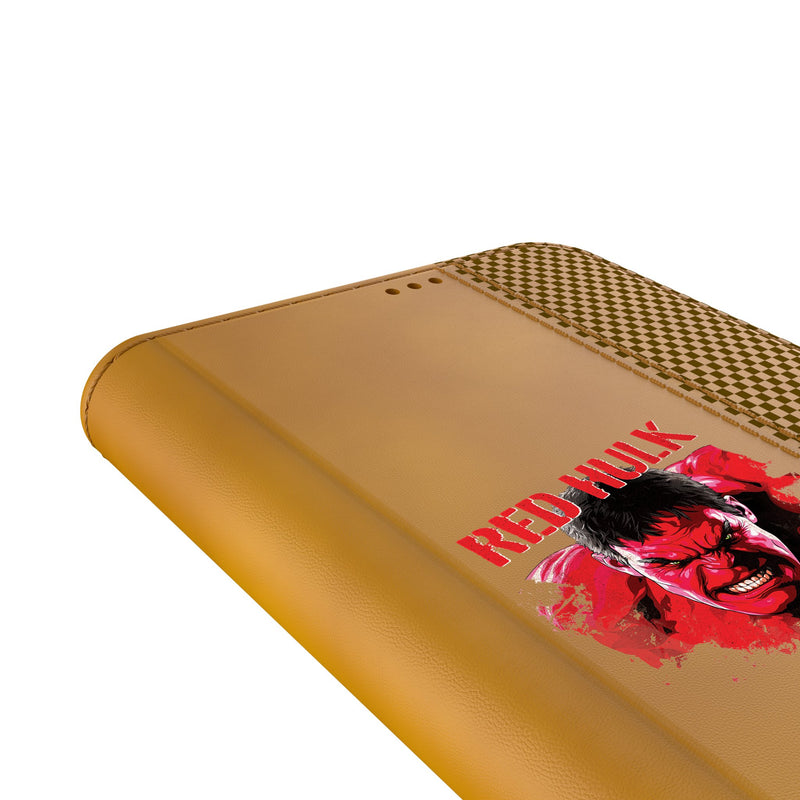 Marvel Avengers Red Hulk Badge Galaxy Folio Phone Case for Samsung Galaxy Detail.Jpg