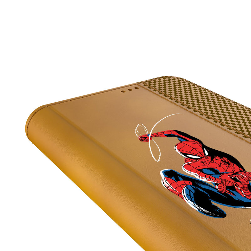 Marvel Spider-Man Badge Galaxy Folio Phone Case Detail.Jpg