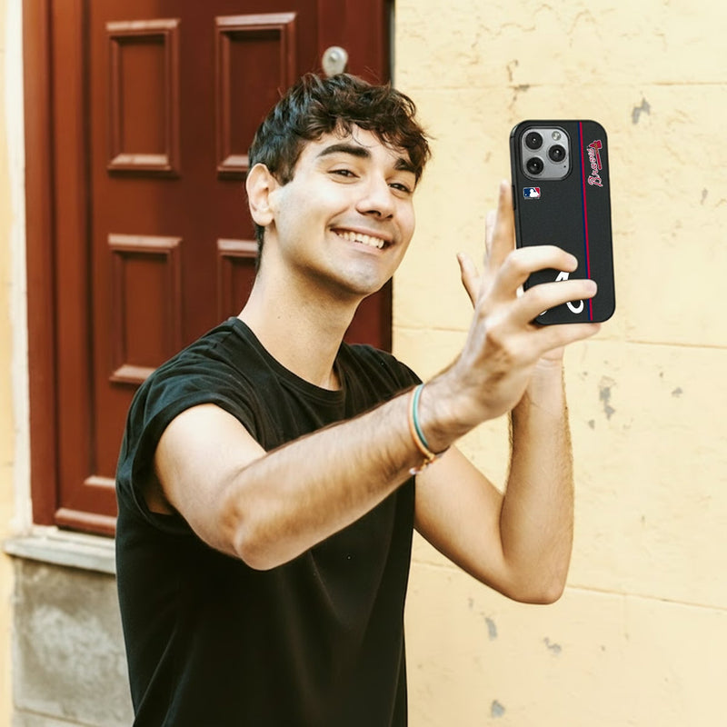 Atlanta Braves Sidebar iPhone MagSafe Compatible Phone Case for Apple iPhone Lifestyle.Jpg