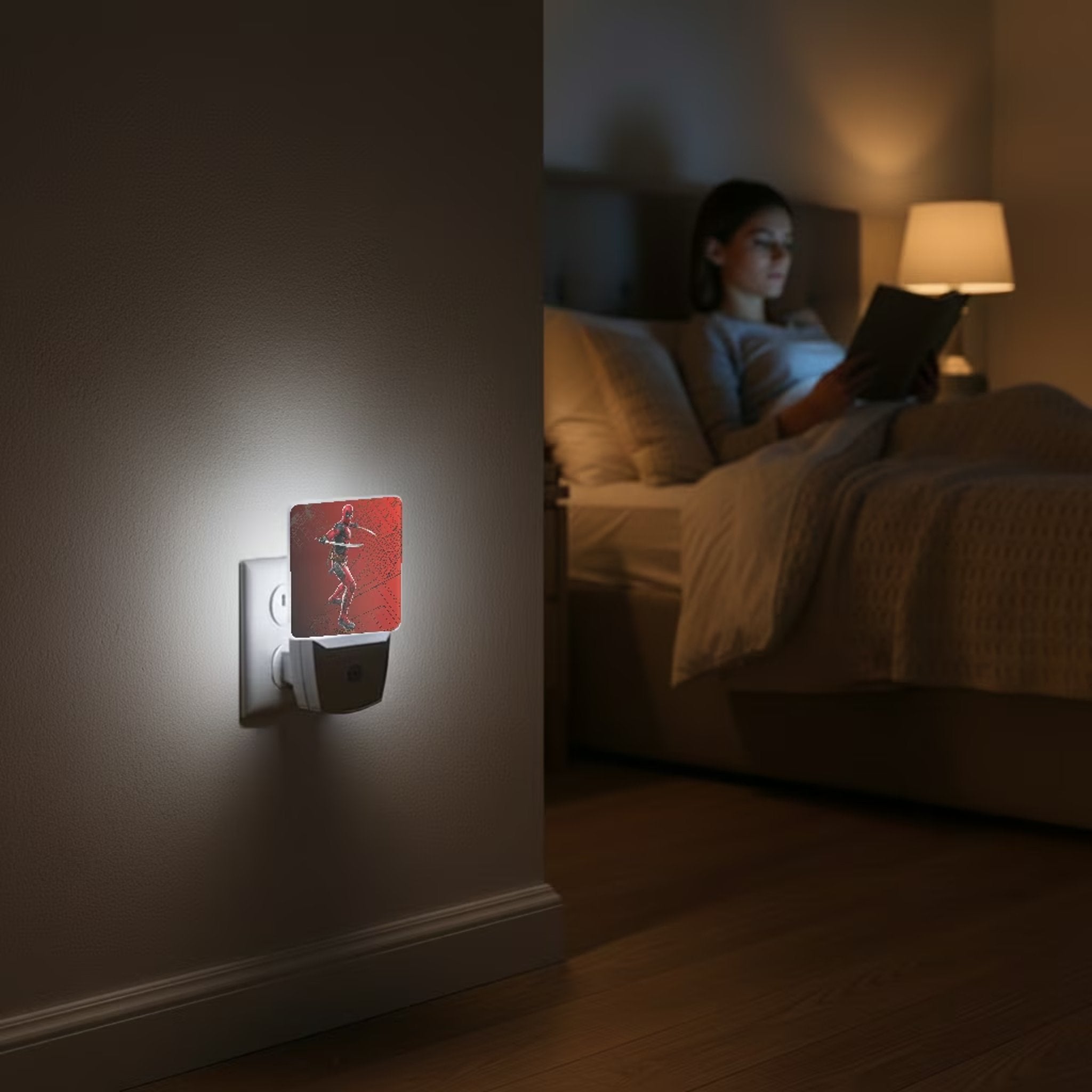Marvel Deadpool MechLine Night Light 2-Pack Lifestyle.Jpg