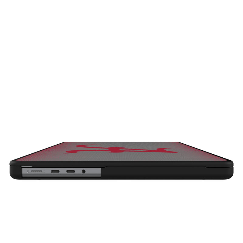 University of Alabama Crimson Tide Script A Linen MacBook Laptop Case for Apple MacBook Side.Jpg