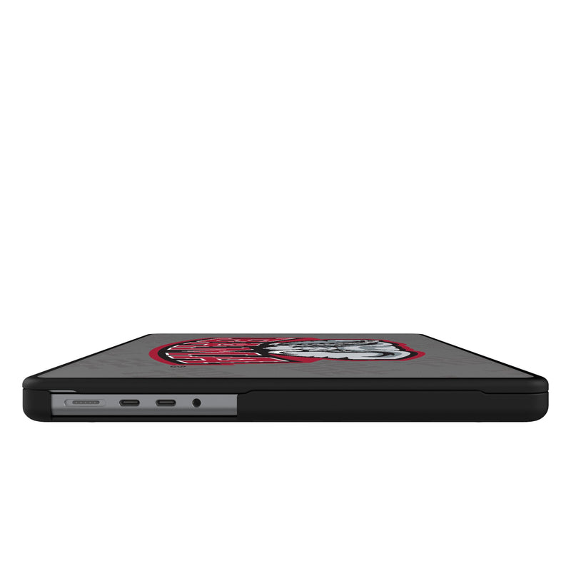 University of Alabama Crimson Tide Script A Quadtile MacBook Laptop Case for Apple MacBook Side.Jpg