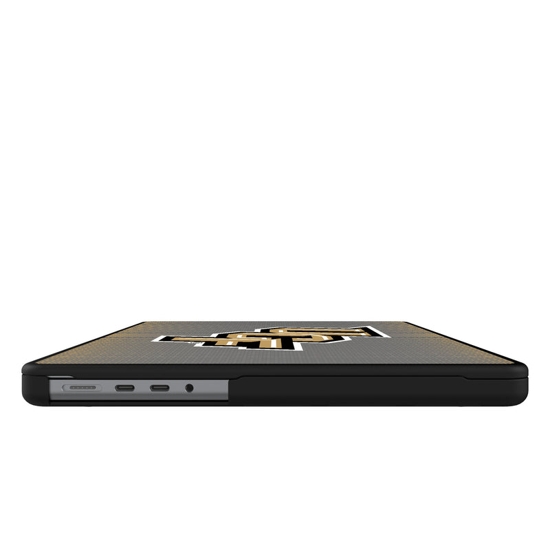 University of Central Florida Golden Knights Linen MacBook Laptop Case for Apple MacBook Side.Jpg