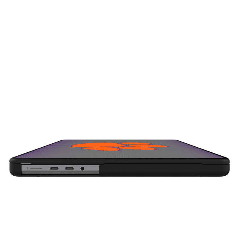 Clemson University Tigers Linen MacBook Laptop Case for Apple MacBook Side.Jpg