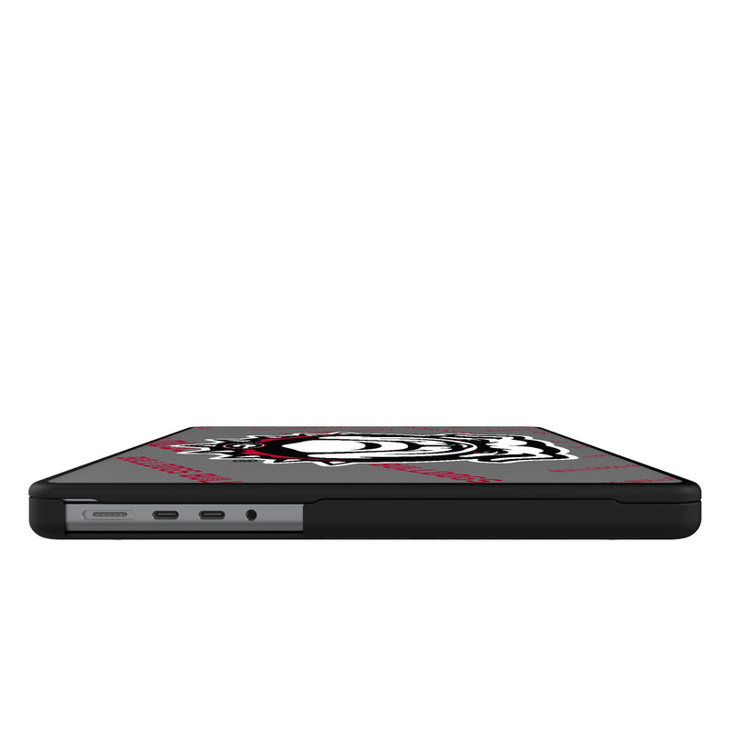 University of Georgia Bulldogs Uga Quadtile MacBook Laptop Case for Apple MacBook Side.Jpg