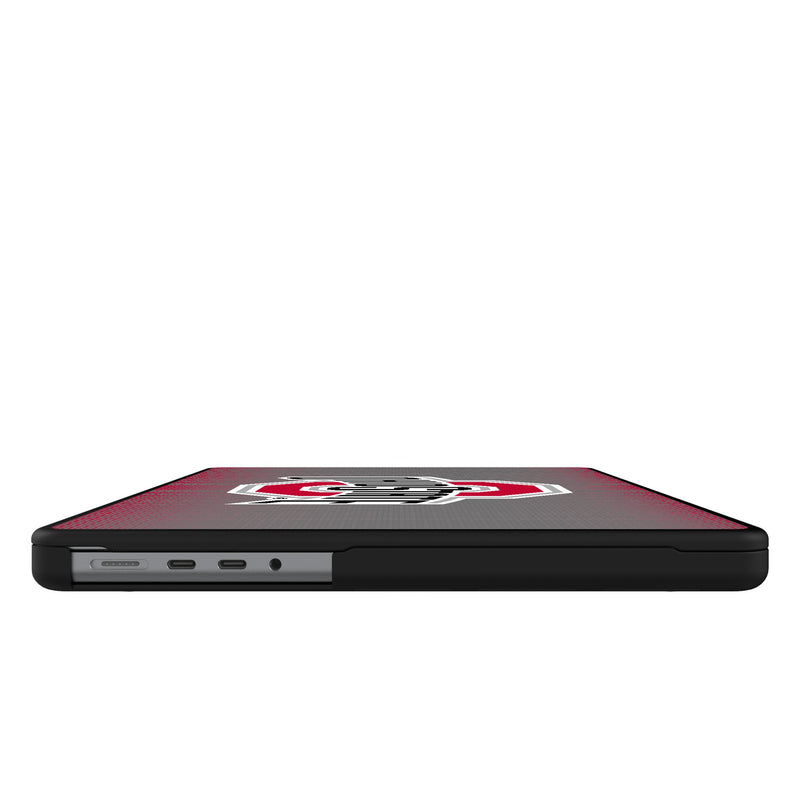 Ohio State University Buckeyes Linen MacBook Laptop Case for Apple MacBook Side.Jpg