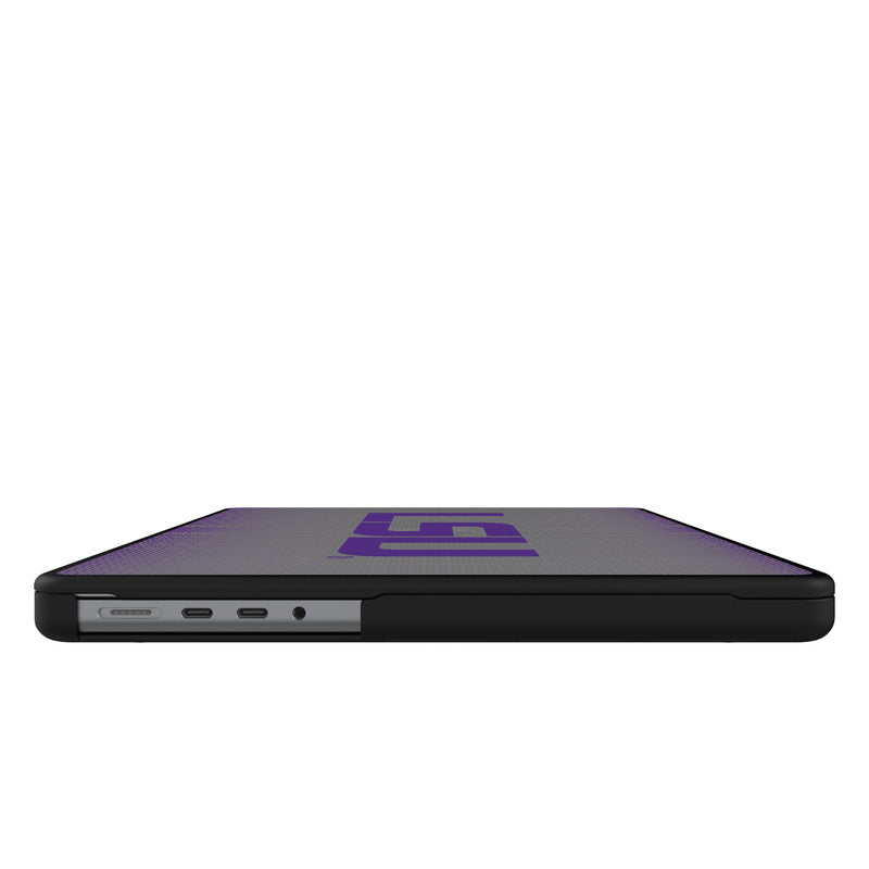 Louisiana State University Tigers Linen MacBook Laptop Case for Apple MacBook Side.Jpg