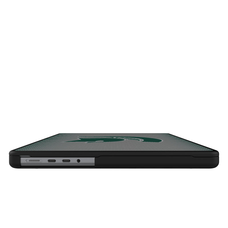 Michigan State University Spartans Linen MacBook Laptop Case for Apple MacBook Side.Jpg