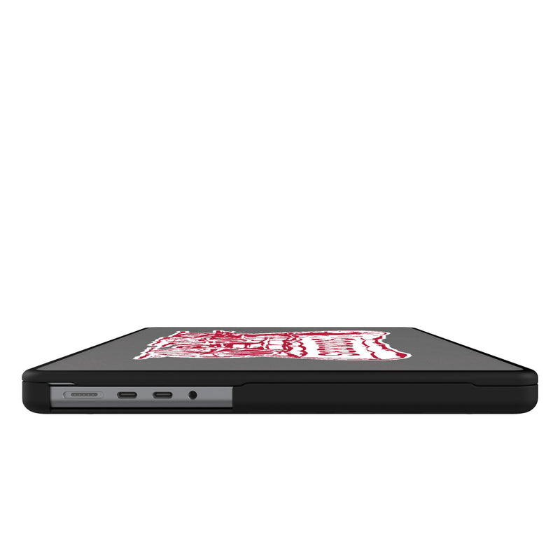 University of Oklahoma Sooners Quadtile MacBook Laptop Case for Apple MacBook Side.Jpg