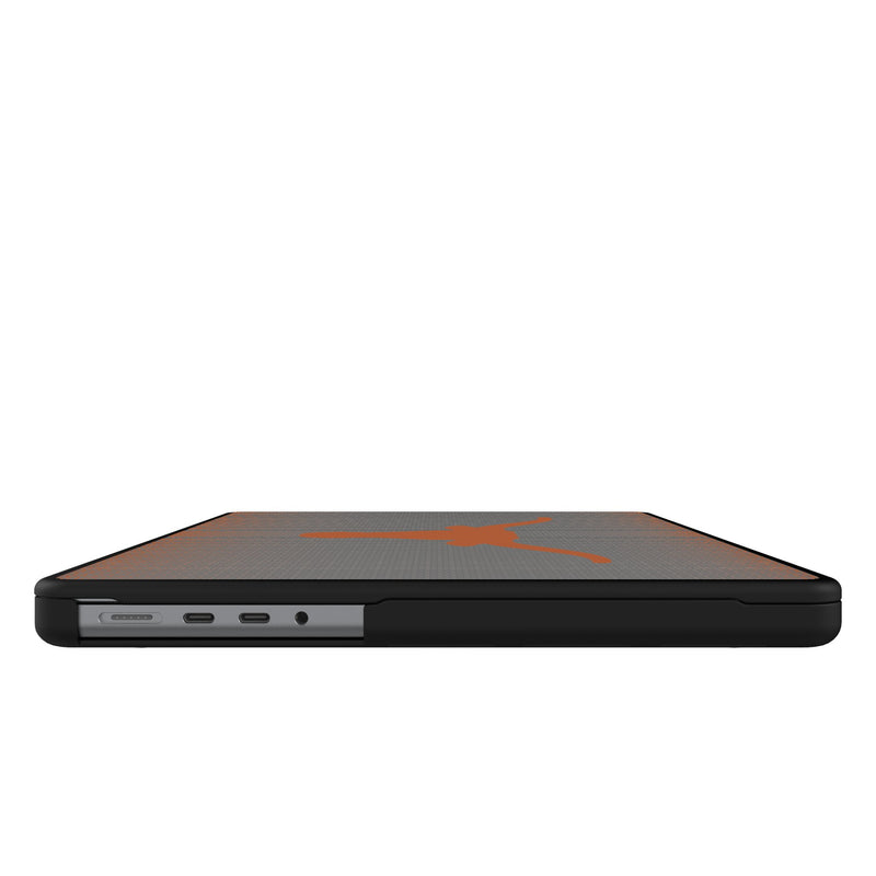 University of Texas Longhorns Linen MacBook Laptop Case for Apple MacBook Side.Jpg