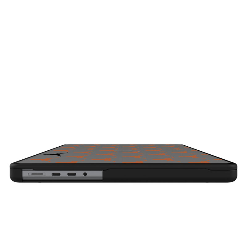 University of Texas Longhorns Fashion Pattern MacBook Laptop Case for Apple MacBook Side.Jpg