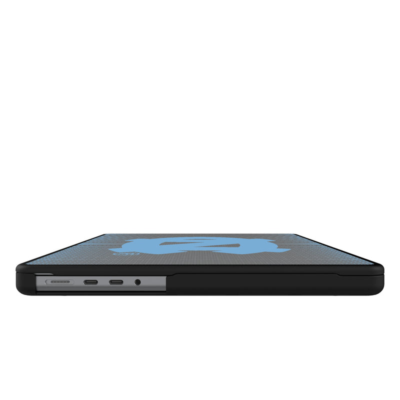 University of North Carolina Tar Heels Linen MacBook Laptop Case for Apple MacBook Side.Jpg