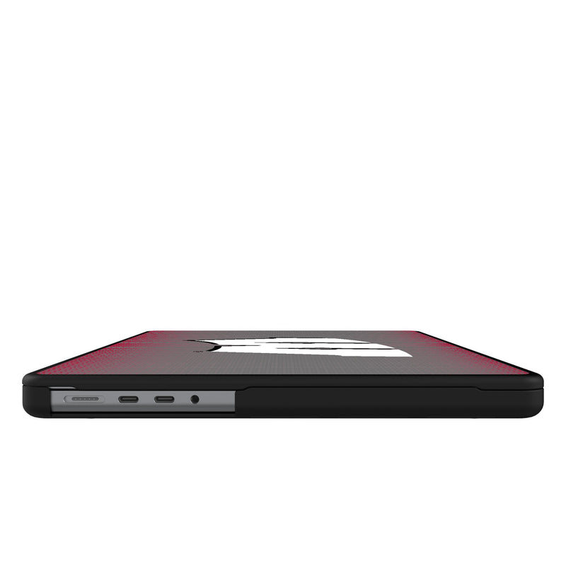 University of Wisconsin Badgers Linen MacBook Laptop Case for Apple MacBook Side.Jpg